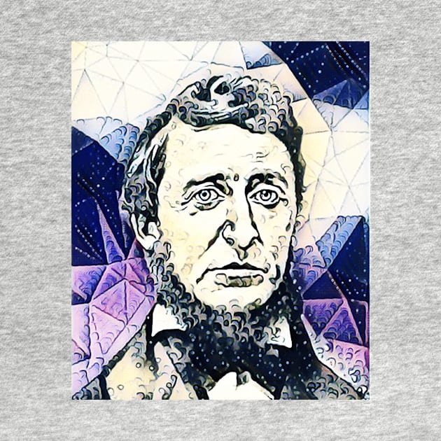 Henry David Thoreau Portrait | Henry David Thoreau Artwork 14 by JustLit